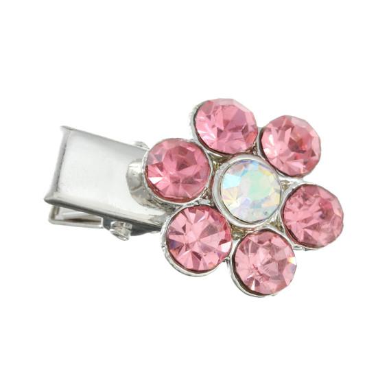 Spinki do włosów dla szczeniąt Inkrustowane kryształkami nakrycie głowy dla zwierząt Miedziana modna spinka do włosów dla zwierząt domowych