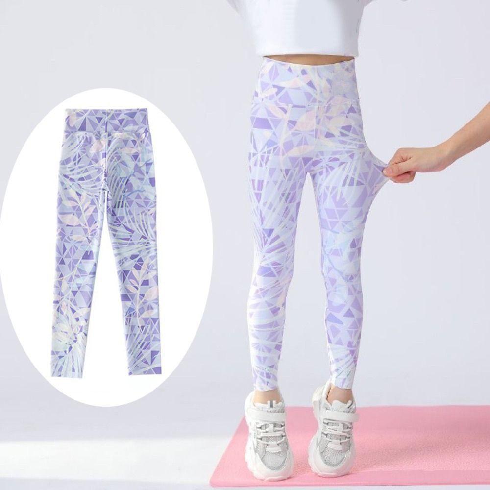 Quick Drying Kids Workout Yoga Pant Breathable Running Active Tights  Workout