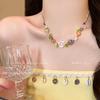 Mori Atmosphere Flower Necklace Female Sweet Cool Spice Girl Style Premium Clavicle Chain Holiday Style Necklace