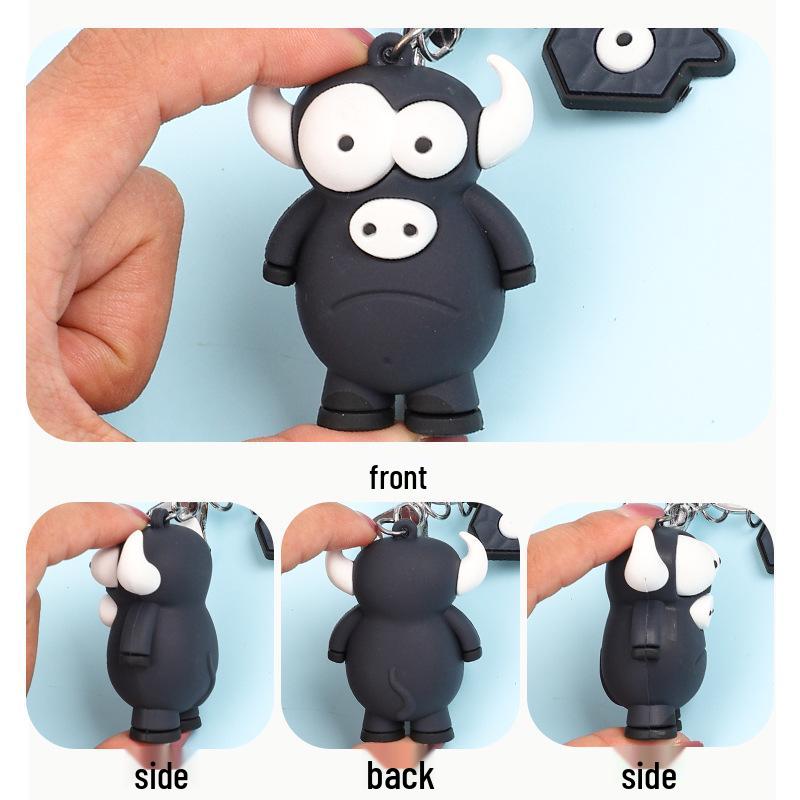 Kreativer Cartoon Elefant Schlüsselanhänger: Niedlicher Kulleraugen-Anhänger und Taschenanhänger