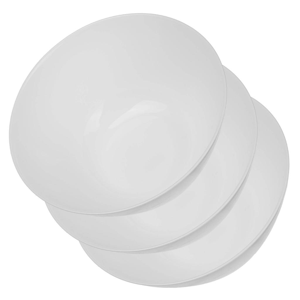 KADAX Salaterka szklana 18cm Biała 3szt.
