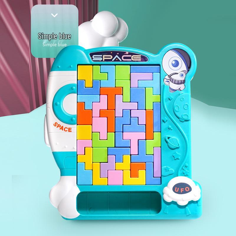 Tetris Wooden Jigsaw & Building Blocks Game - Educational Toys for Kids