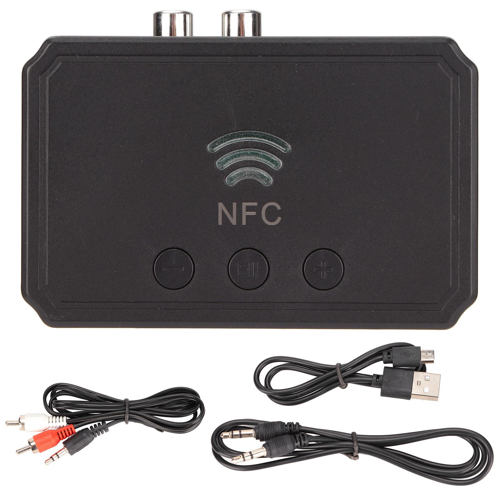

T36 NFC Bluetooth 5.0 Receiver 3.5mm AV Interface Multifunctional NFC Desktop Bluetooth Adapter