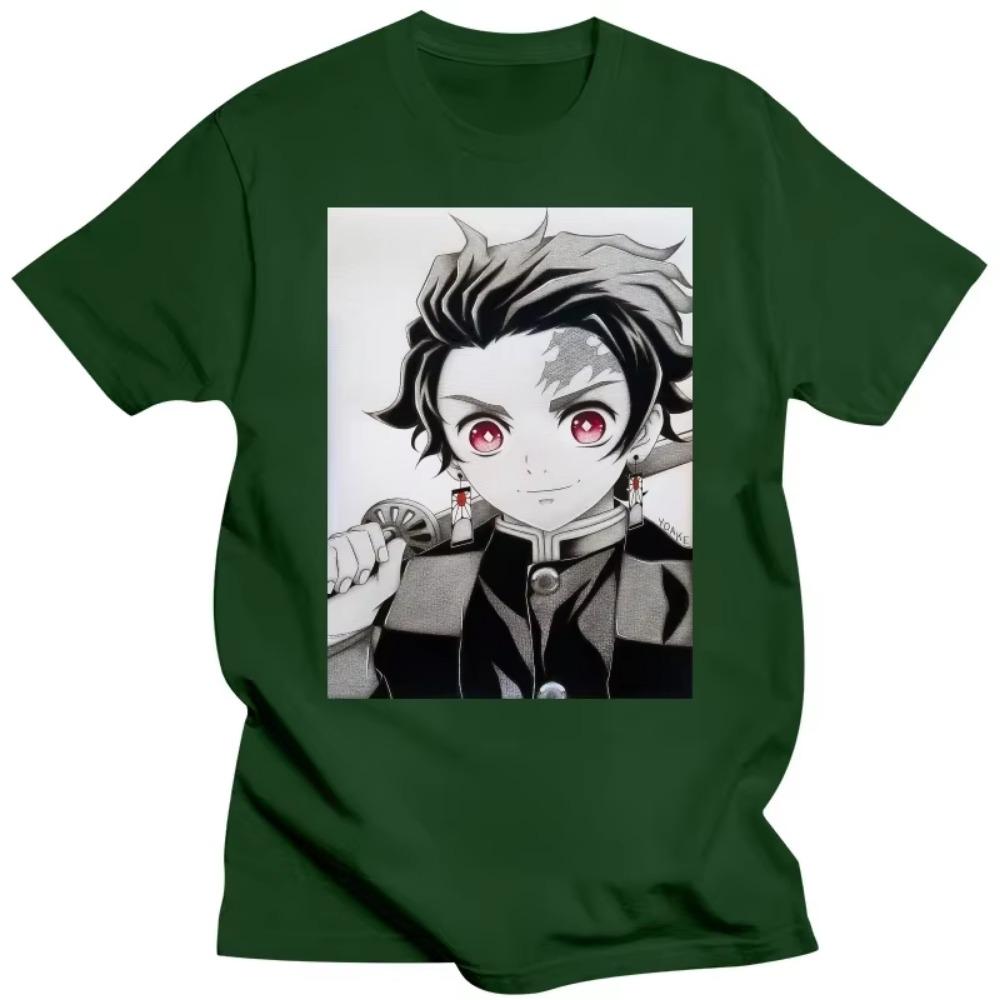 Popular Japanese Anime Demon Slayer T Shirt Women Men Comfortable Custom Streetwear Kawaii Cartoon Tops Black White Casual Tee