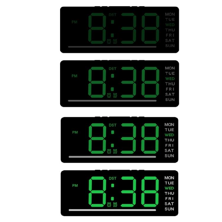 LED Clock Integrating Time Temperature And Date Display For Living Room Decoration USB Desktop Alarm Clock