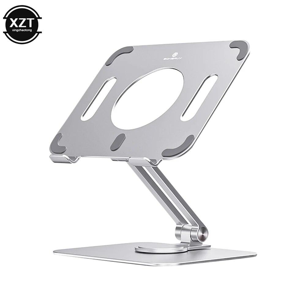 

Регулируемая подставка из алюминиевого сплава для ноутбука, планшета, ноутбука, MacBook, охлаждающий кронштейн для компьютера, подъемный охлаждающий держатель, нескользящий * silver