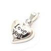 Les Trésors De Lily [C7517] - Silver Pendant 'Love You'