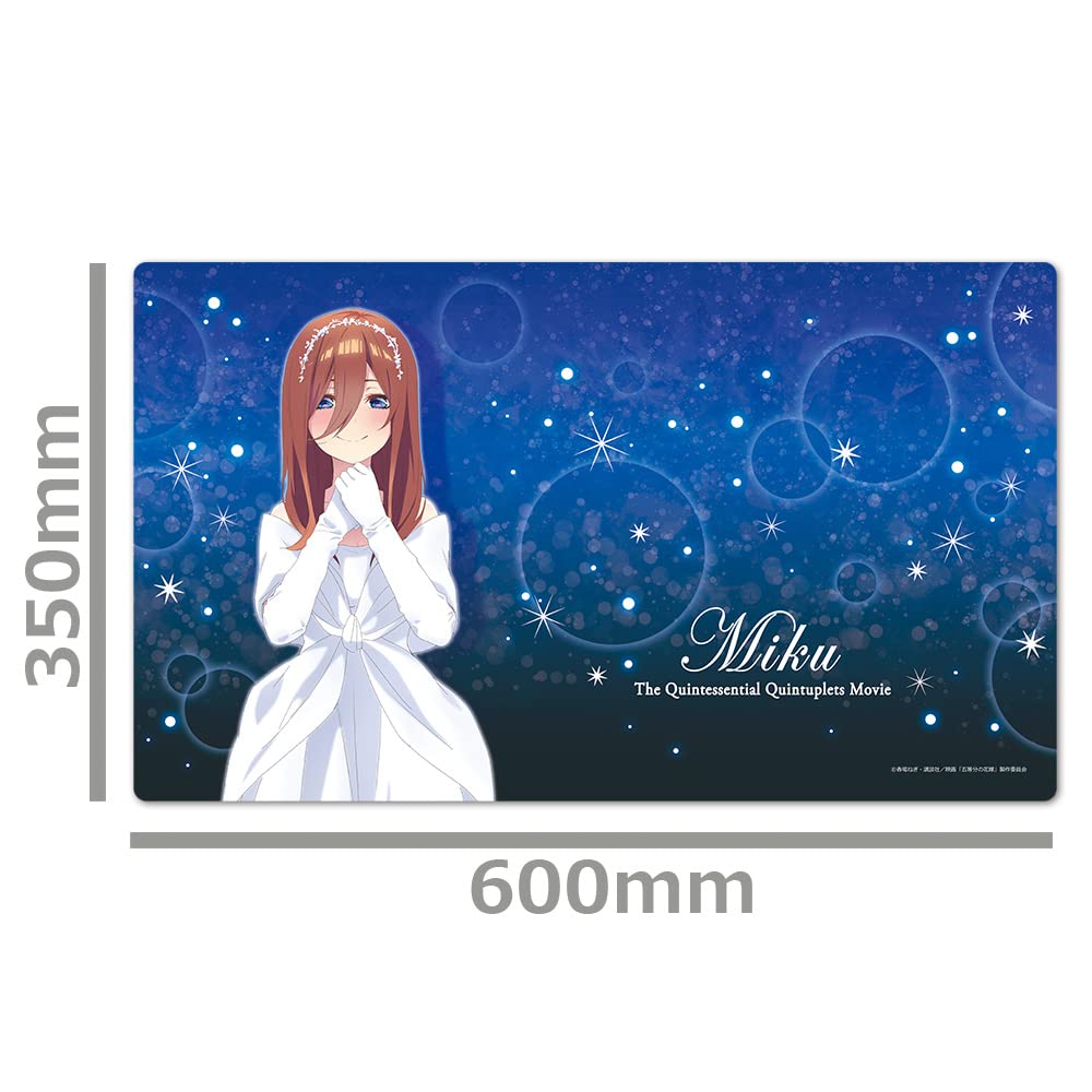 The Quintessential Quintuplets movie character rubber mat D Miku Wedding Dress [Nakano ver.]