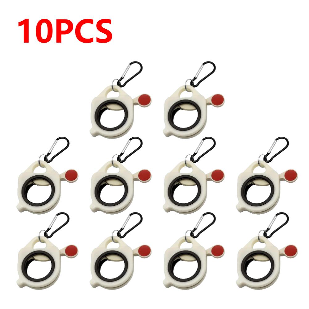 30-1PCS Fluorescent Cable Strap Organizer Storage Cable Tie Holder Portable Cable Tie Storage Tool Plastic Wire Tie Organizer