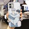 Fiori di Ciliegio Dopo l'Inverno Anime Lusso Agnello Custodia per iphone 13 12 11 Pro MAX MiNi 7 8 plus SE2020 X XS XR Cover posteriore morbida