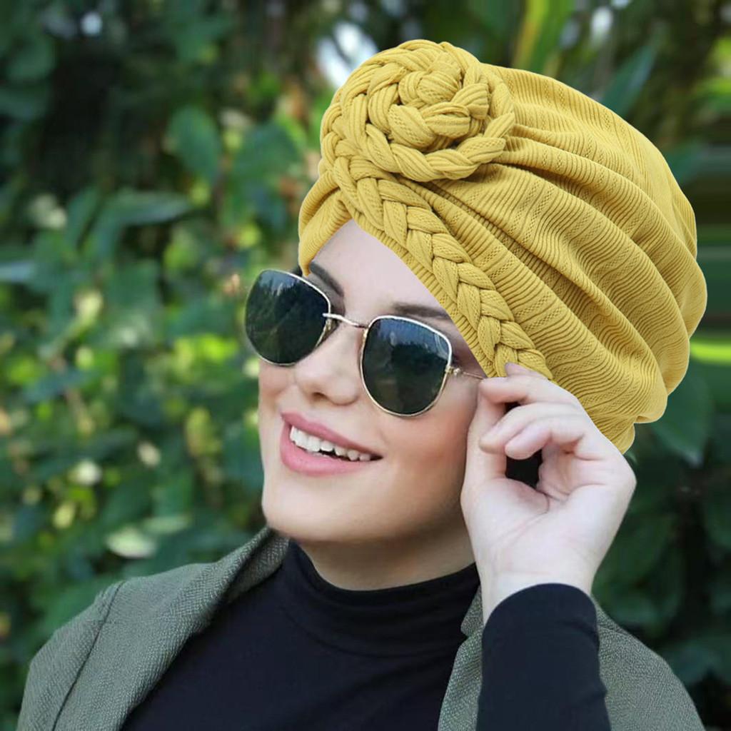 Casual Knitted Beanie Hat With Side Braid For Spring And Winter Fashion Accessories