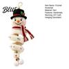 Cute Snowman Figurine Craft Christmas Door Kit Hanger DIY Crochet Handmade Holiday Tree Decoration Set for Wall Window New