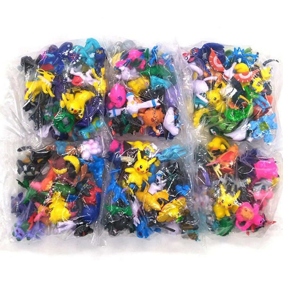 Pokemon Action Figure 2-3CM Not Repeating Mini Figures Model Toy Pikachu Anime Kids Collect Dolls Birthday Gifts