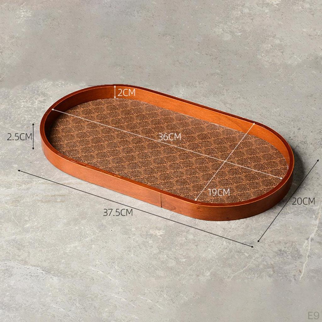 Elegant Wooden Jewelry Display Tray for Dresser Organization