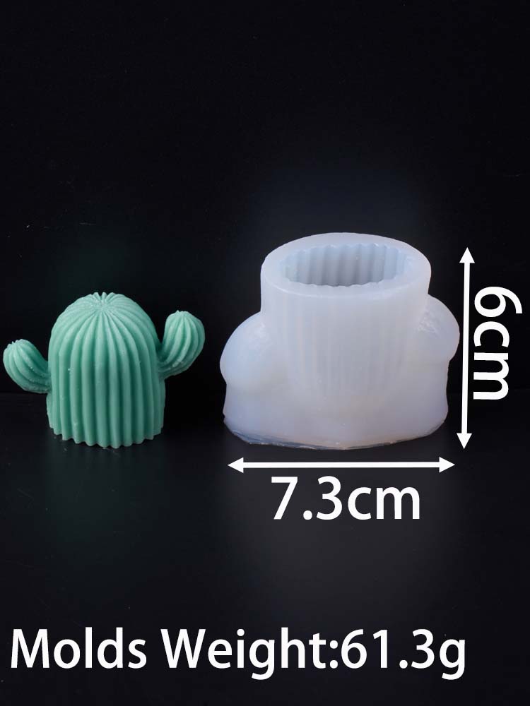 3D Kaktus Aromatherapie Kerze Silikonform DIY Simulation Sukkulente Pflanze Tonformen Seife Gips Harz Handwerk Herstellung Heimdeko