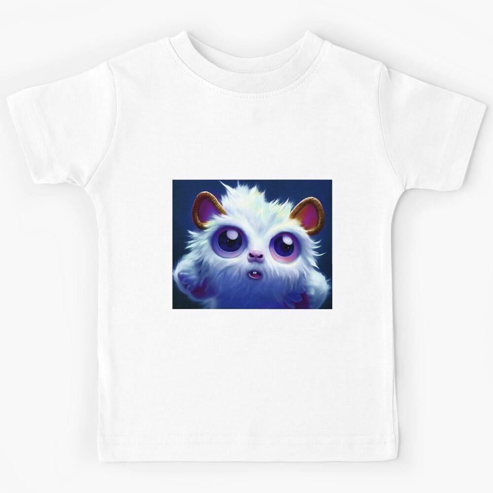 Cute white furry monster Kids T-Shirt 170