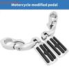 Y4UA Motorcycle Highway Pegs 1.25" Engine Fitment set for Relaxed ridings Position