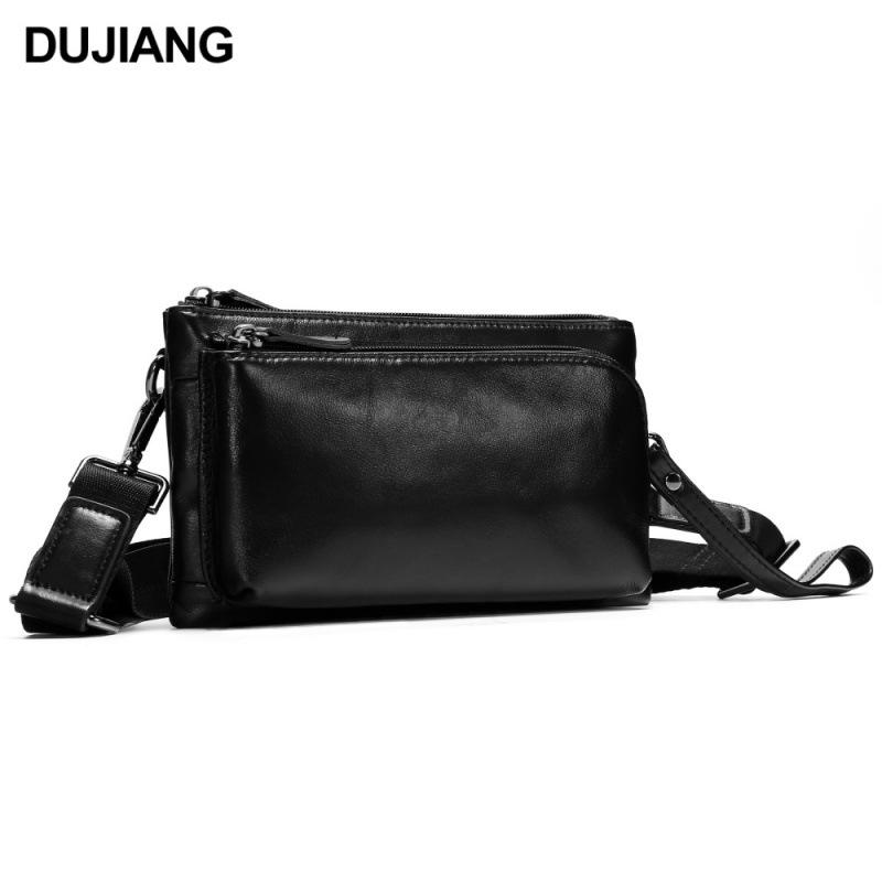 Men's Genuine Leather Vintage Shoulder Chest Bag - Casual High-End Messenger Bag