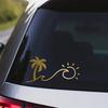 Onda Tropicale Palma Estiva Creativi e Divertenti Adesivi Per Fan di Cartoni Animati eAmanti Alta Qualità Per Auto Camion Motociclette