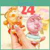 Pink Adorable And Orange Acrylic Cream Bear Globe Keychain Cute Accessory Cartoon