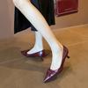 Elegant and Sweet Temperament Bow High Heels Women's Pointed Head Stiletto Shoes Spring and Autumn