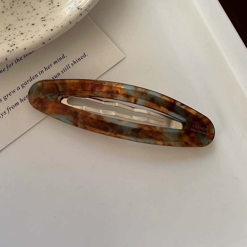 Vintage Accessories Leopard Print Glue Oval Hair Clips Cute Korean Charm BB Hair Clip Y2K Women Jewelry Y2K Hair Accessories