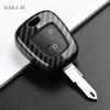 Custodia Cover Portachiavi Auto in Stile Fibra di Carbonio ABS per Peugeot 107 206 207 307 per Citroen C1 C2 C3 C4 Xsara Picasso per Toyota Aygo Fob
