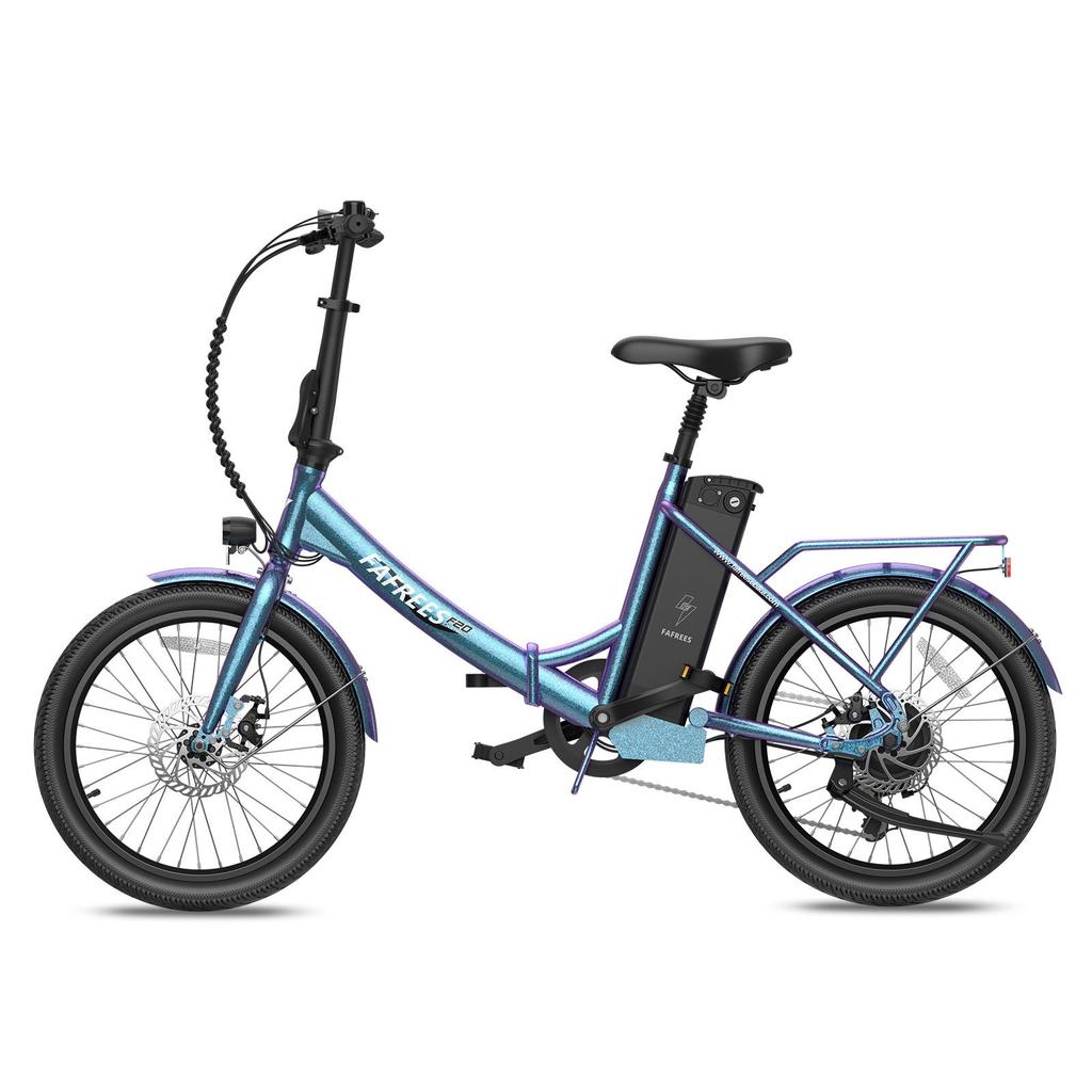 Electric Bicycle Foldable Fafrees 20" 250W Motor 18.2AH Citry Ebike Top Speed 25Km/h 7 Speed Load 120Kg F20 Lasting
