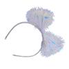 Shinning Tinsel Colorful Film Bowknot Hairband Music Concerts Headband for Teens Adult Party Performances Hair Supplies