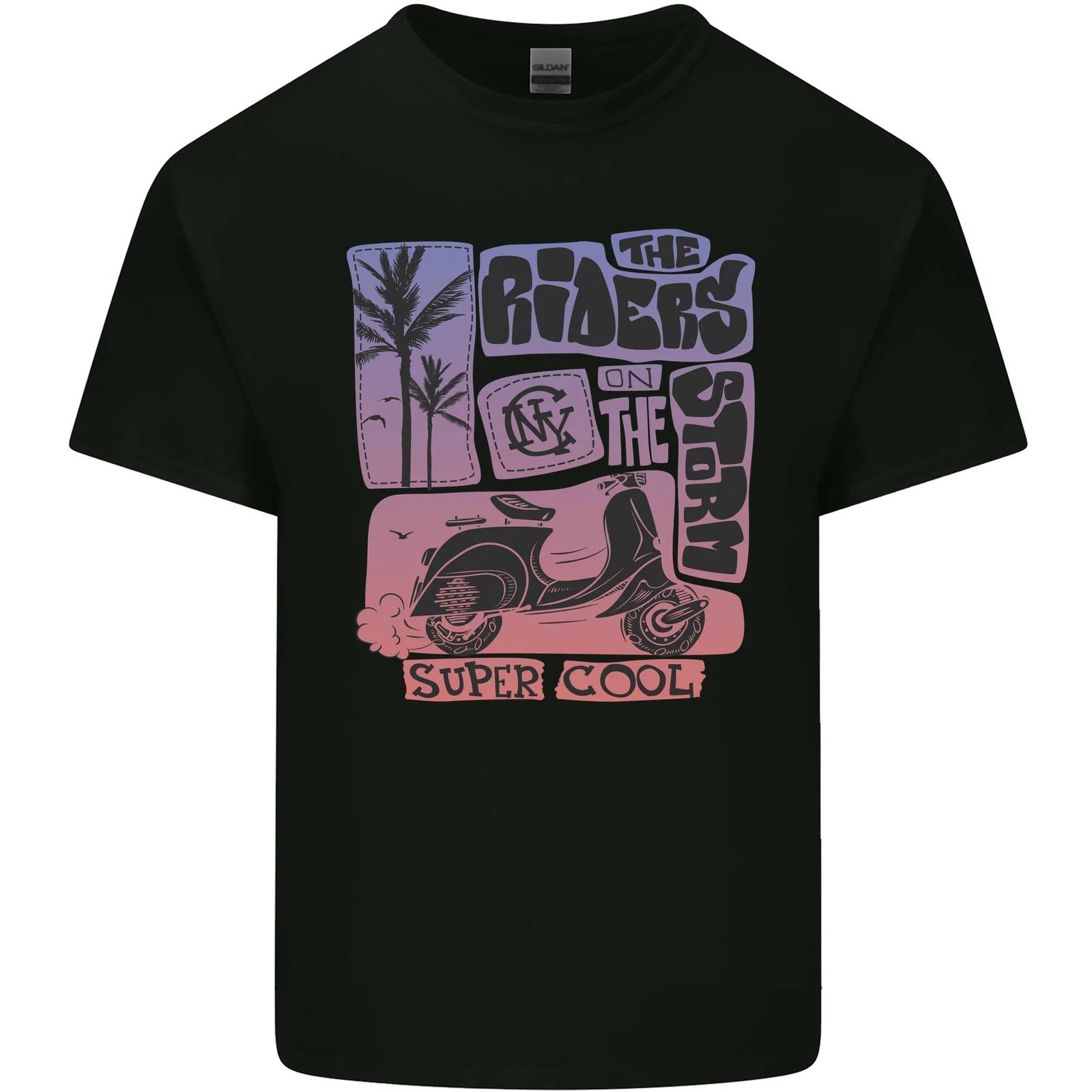Scooter the Riders on the Storm Motorbike Kids T-Shirt Childrens S
