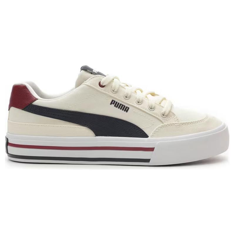 Puma Court Classic Vulc Comfortable Casual Lightweight Low-Top Skate Shoes Unisex Sneakers White Blue Red 396353-01