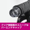 KITACO Clear Bar End Cap Ducks 125 Left and Right 1 Set (Black) (JB04/JB06) 506-1320050