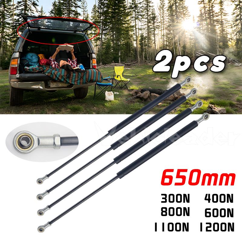 2pcs 650MM 300/400/600/800/1100/1200N Car Gas Struts Spring Shocks Lift Supports RV Windows Storage Damper Camper Back Window