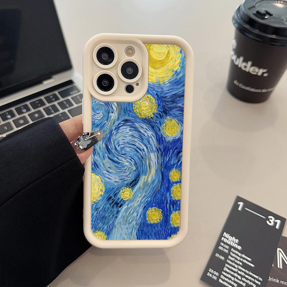 Vincent Van Gogh's The Starry Night Print Case For Samsung Galaxy A56 A55 5G A54 A53 A35 A33 S25 S24 Ultra S23 FE S22 Plus Cover