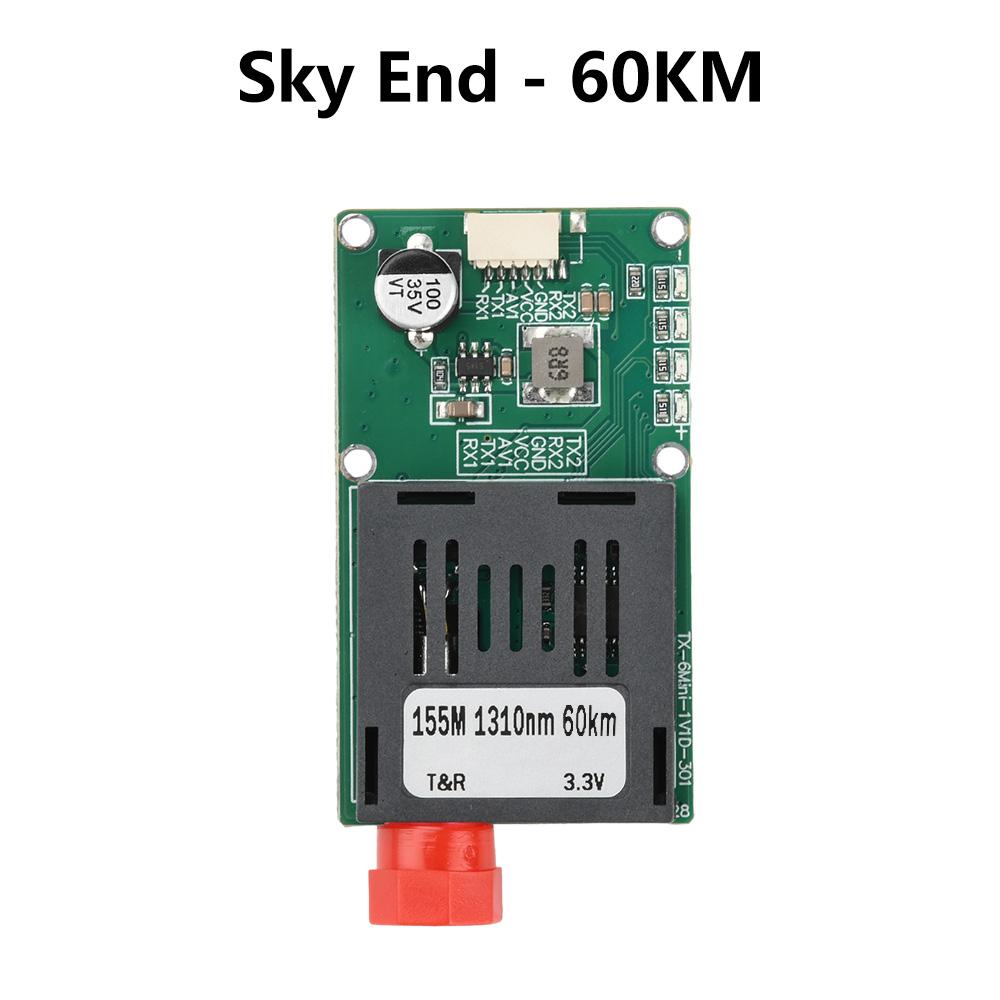 Himmel/Erde TTL Optisches Transceiver-Modul DC 5,5-26V FC RX/TX/AV/VCC/GND Schnittstelle für Drohnen TTL zu Glasfaser-Modul
