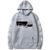 Ghost Graphic Cartoon Japanese Anime Print Pattern Hooded Sweater Male Hoodie Casual Hip-Hop Top
