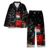Damen Weihnachts-Druck Langarm Lange Hose Lässiges Hausset