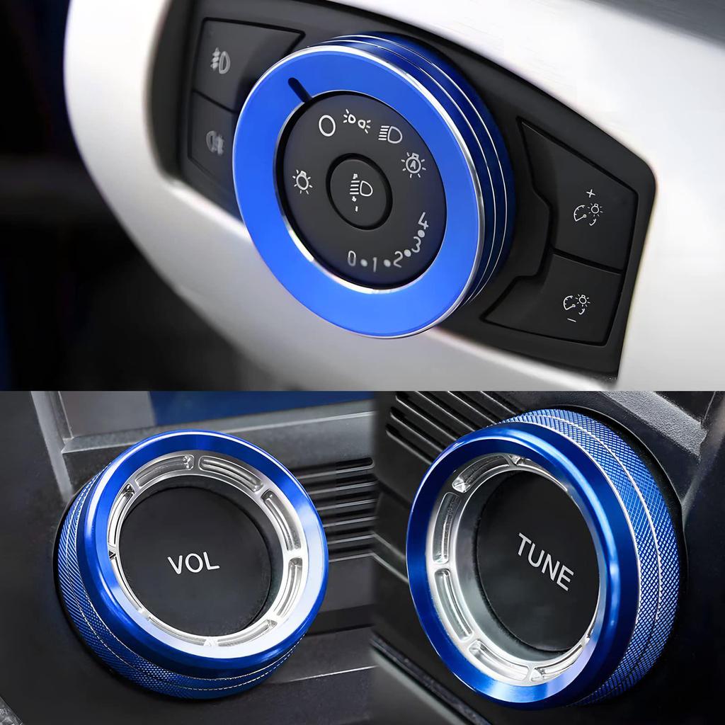 2015-2023 Ford Mustang A/C Knob & Console Decorative Ring