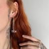 Korean Exquisite Shiny Eight-Pointed Star Tassel Earrings for Women - Fashionable and Stylish Stud Design