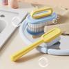 2PCS/SET Plastic Long Handled Shoe Brush Ergonomic Soft Bristled Board Brush Portable Shoe Washing Brush Shoe Cleaning