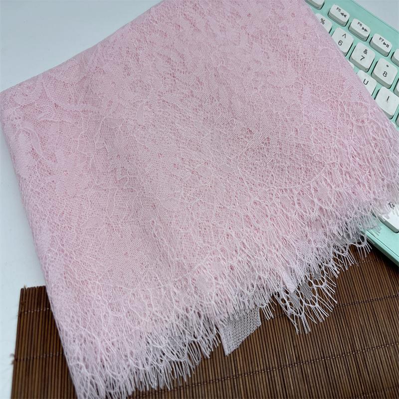 3m x 35cm French Chantilly Lace, Non-stretch Eyelash Mesh Lace Fabric for Sewing, Bra, Underwear, Lingerie, Dress, Garment, Crafting