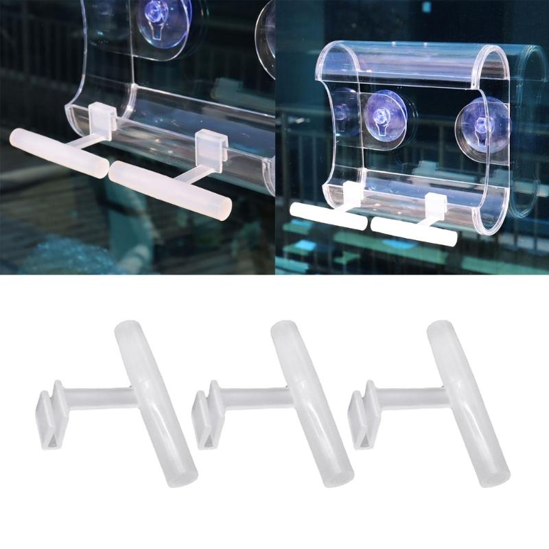 Plastic Perch Birdcage Training Stand Accessory Clip to Window Feeders for Budgerigar Parakeets Lovebird 6-Piece Set