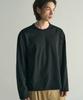 ROTEMBER Layered Crop Long Sleeve T-Shirt [Black]