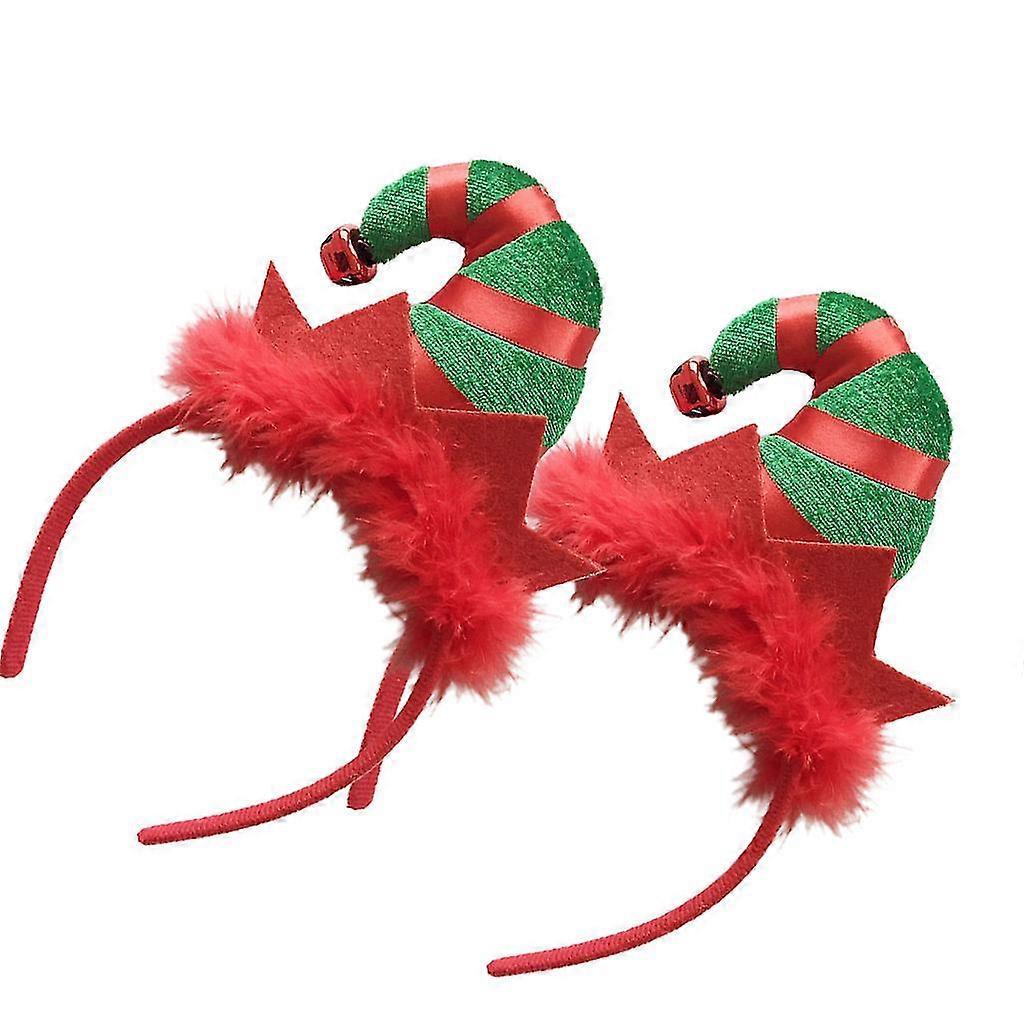 Festival Headband Feather Elf Hat Hairband Christmas Holiday Party Favors