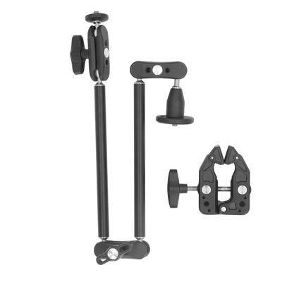 Adjustable Articulating Arm 2 Section 14in 38in Screw Articulating Arm Phone Camera Mount 360