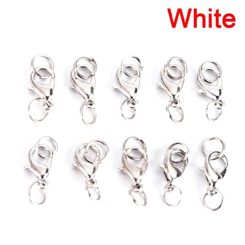 20Pcs Boho Style Lobster Claw Clasp Jump Ringsnecklace Snap Chains Connector Set