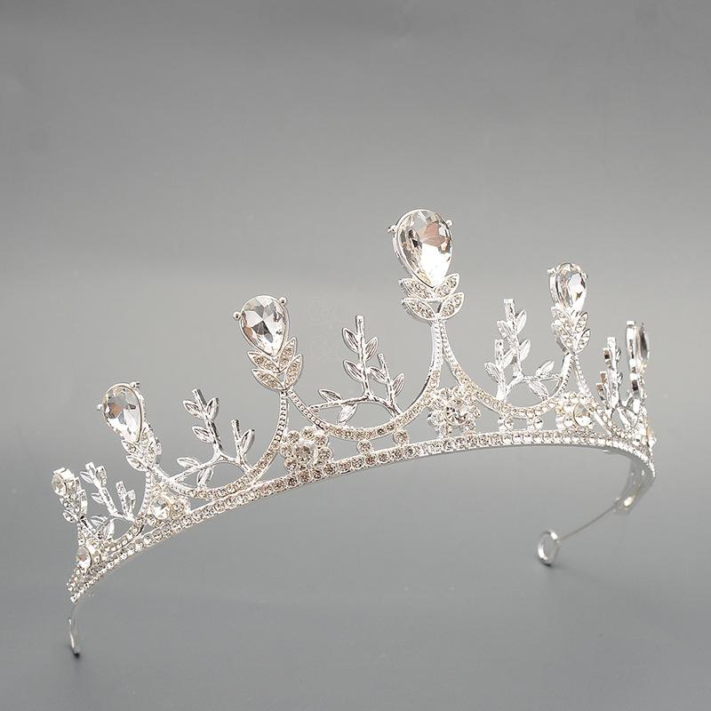 Hair accessories crown bridal headwear high-end alloy rhinestone princess style crown children and girls performance hair accessories