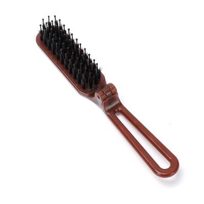 Foldable Hair Comb Portable Boar Bristle Hair Brush Head Massage Brushes Scalp Massager Travel Combs For Straight Curly Hair