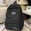 Campus Schoolbag Student Polka Dot Backpack Large Capacity Women's Backpack