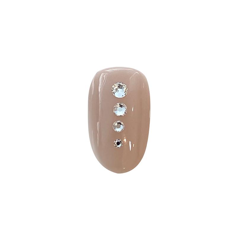100Pcs Round Colorful Nail Rhinestones, Sparkling 3D Flatback Crystal Nail Gems, Nail Salon Decorations DIY Nail Art Supplie